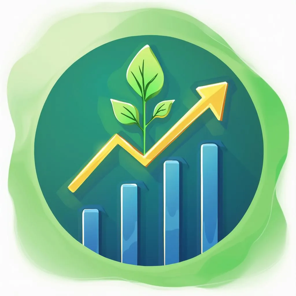 Icon representing business growth
